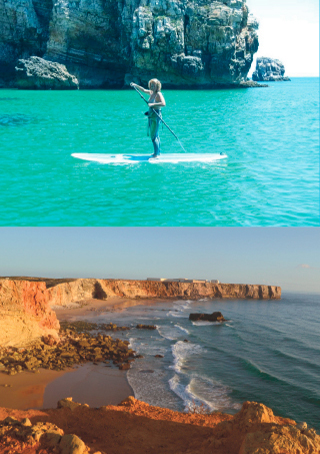 Krásné pláže u portugalského města Sagres
